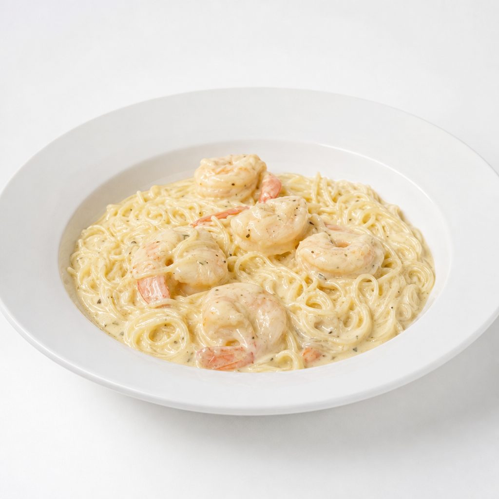 Shrimp Alfredo.