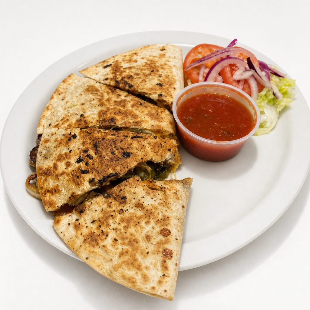 Chicken Cheesesteak Quesadilla.