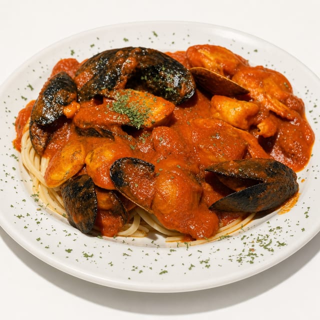 Mussels Fra Diavolo Entrée.