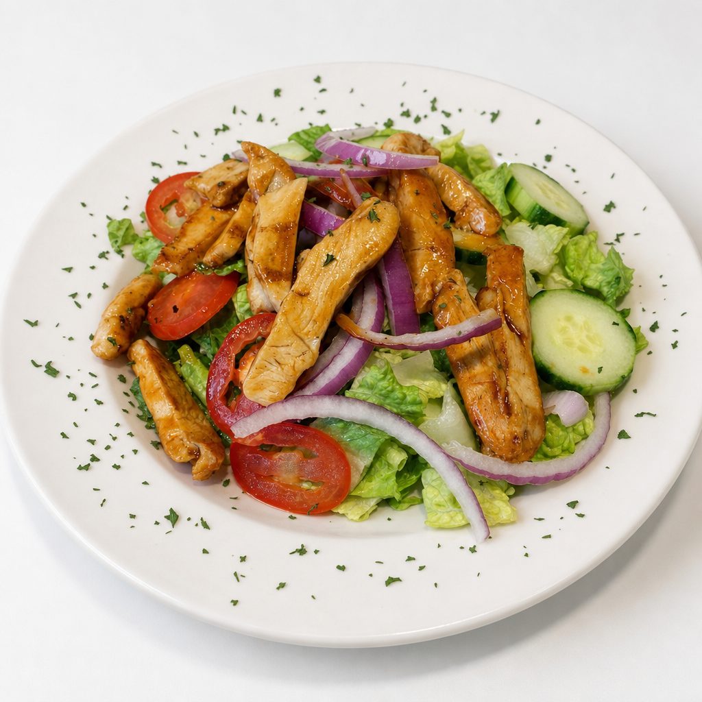 Buffalo Grilled Chicken Salad.