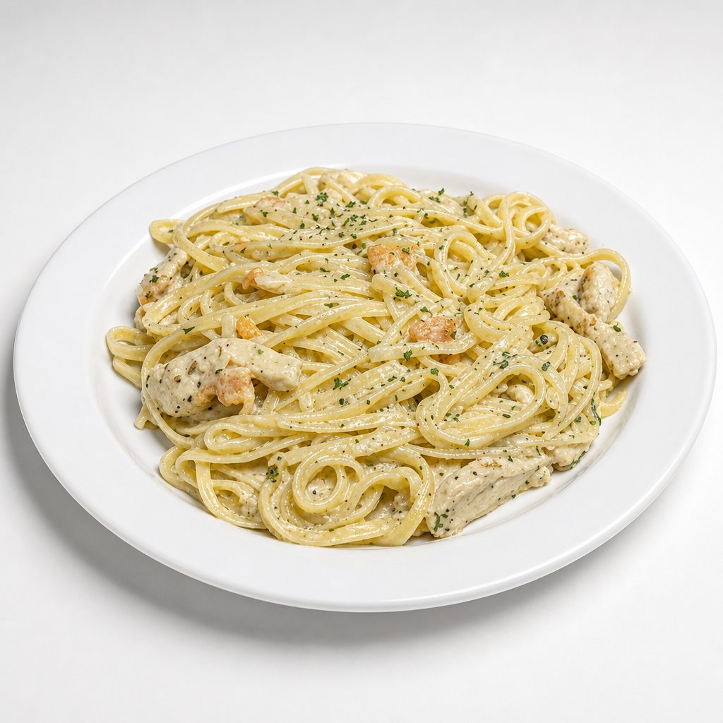 Chicken Alfredo.
