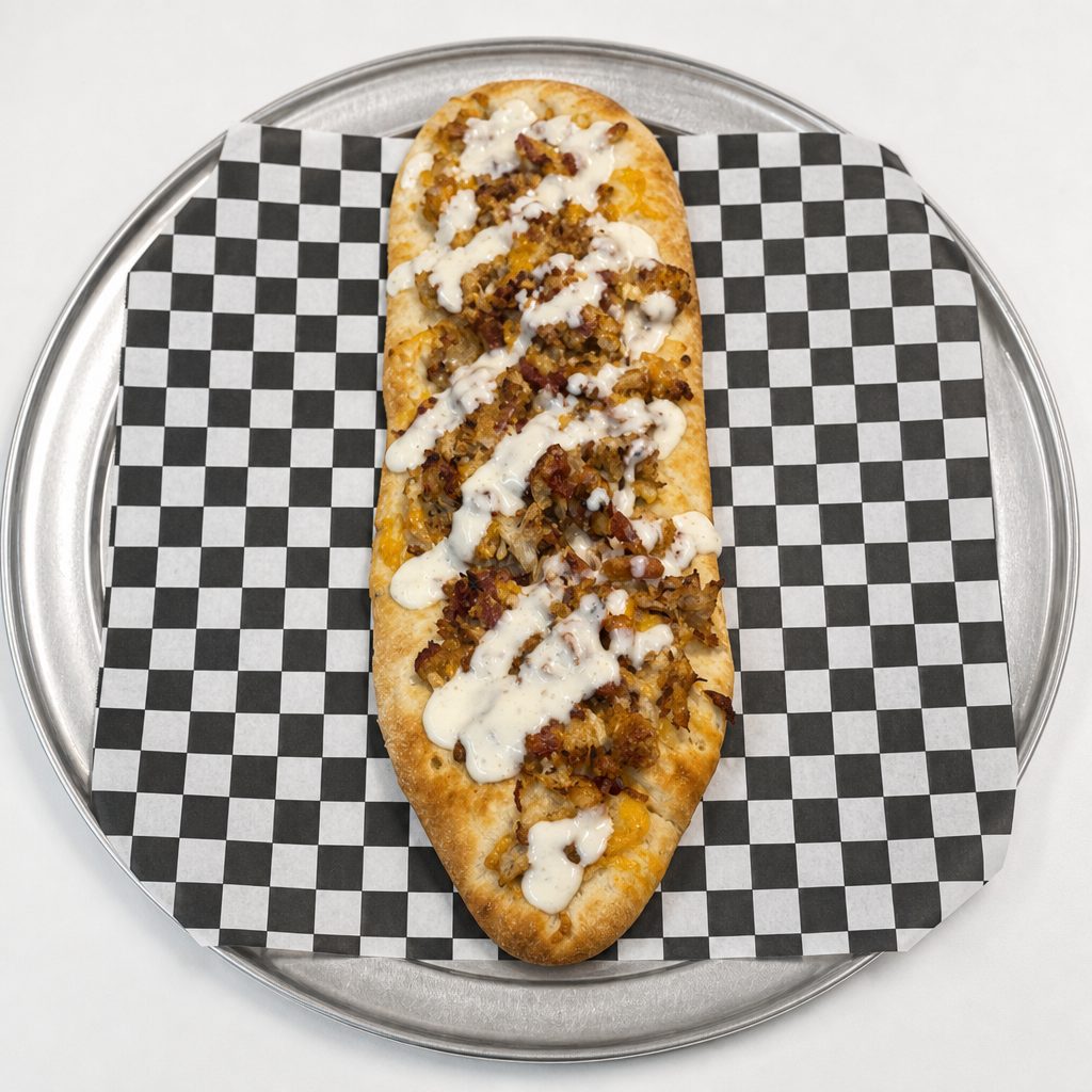 Chicken Bacon Ranch Flatbread.