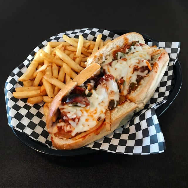Sausage Parmesan Sandwich.