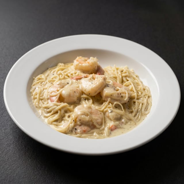Shrimp Alfredo.