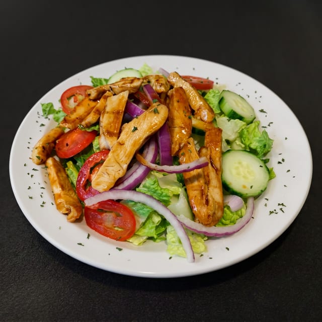 Buffalo Grilled Chicken Salad.