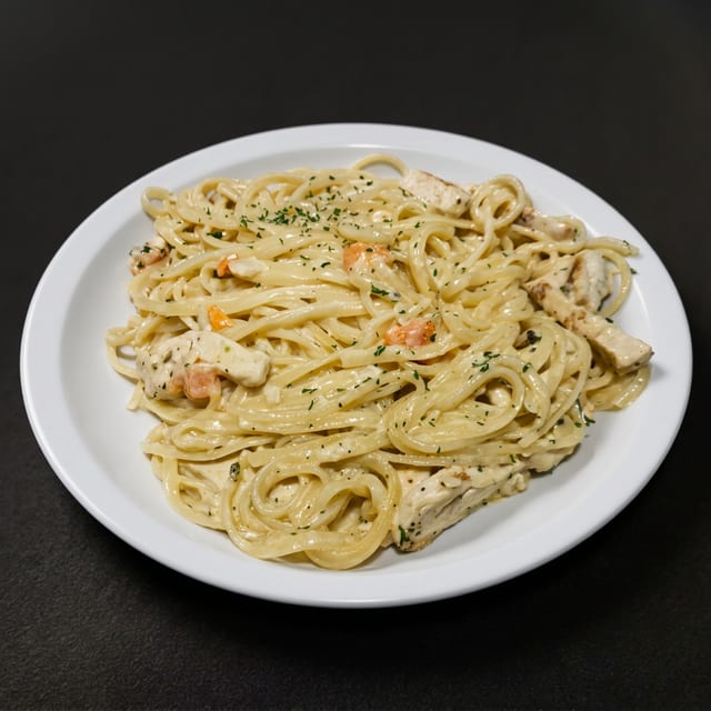 Chicken Alfredo.